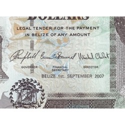 اسکناس 10 دلار - بلیز 2007   تاریخ 01.09.2007
