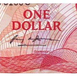 اسکناس 1 دلار - تصویر ملکه الیزابت دوم - کارائیب شرقی 1988 حرف پسوند سریال U