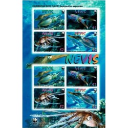 مینی شیت WWF - ماهی مرکب کارائیب  -نویس 2009