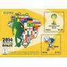 مینی شیت جام جهانی فوتبال - برزیل - با پرچم ایران - مالت 2014