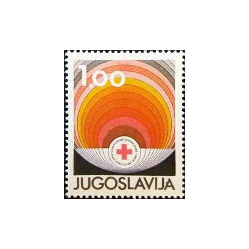 1 عدد تمبر خیریه (هفته صلیب سرخ) - مالیات پستی -  یوگوسلاوی 1981