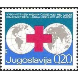 1 عدد تمبر خیریه (هفته صلیب سرخ) - مالیات پستی -  یوگوسلاوی 1972