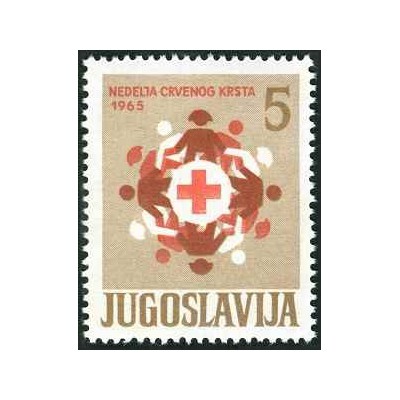 1 عدد تمبر خیریه (هفته صلیب سرخ) - مالیات پستی -  یوگوسلاوی 1965