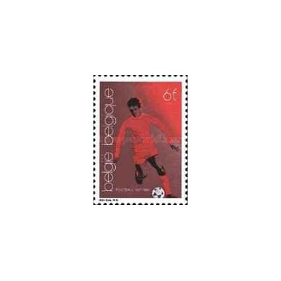 1 عدد تمبر صدمین سالگرد فوتبال - بلژیک 1981