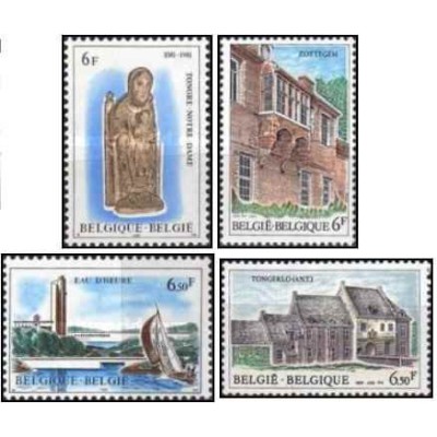 4 عدد تمبر گردشگری - بلژیک 1981