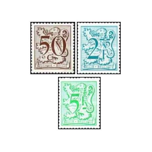 3 عدد تمبر سری پستی - بلژیک 1979