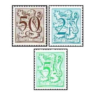 3 عدد تمبر سری پستی - بلژیک 1979
