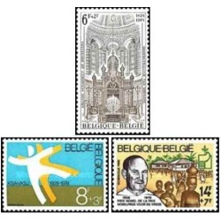 3 عدد تمبر خیریه - بلژیک 1978