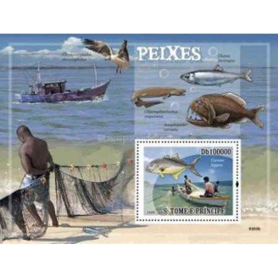مینی شیت جانوران - ماهی - سائو تام و پرینسیپ 2009