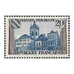 1 عدد  تمبر  توریسم - Avernes-sur-Helpe - فرانسه 1959