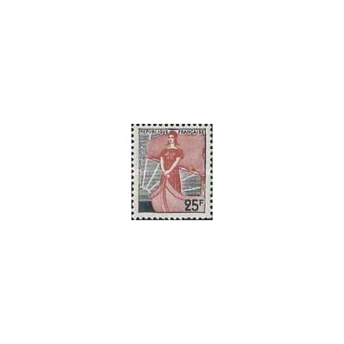 1 عدد  تمبر سری پستی ماریان جدید - فرانسه 1959