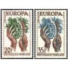 2 عدد  تمبر مشترک اروپا - Europa Cept - فرانسه 1957