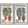 2 عدد  تمبر مشترک اروپا - Europa Cept - فرانسه 1957