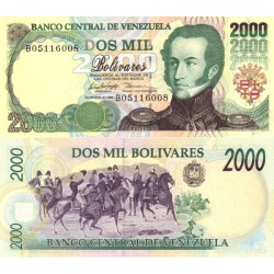 اسکناس 2000 بولیوار - ونزوئلا 1995