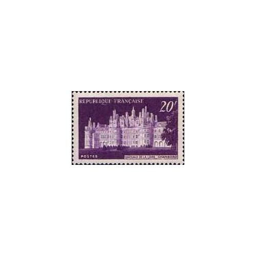 1 عدد  تمبر قلعه کمبورد  - فرانسه 1952