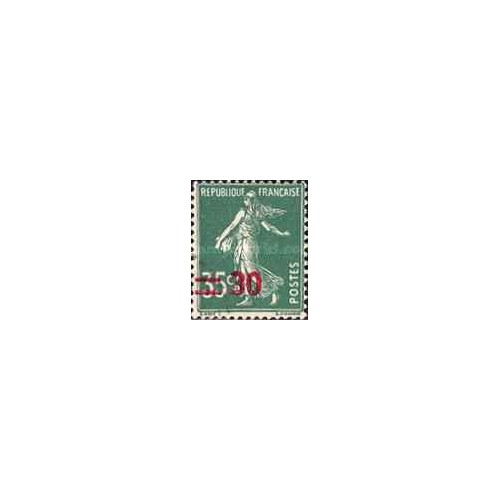 1 عدد  تمبر سری پستی - بذرپاش - سورشارژ 30 سنت روی 35 - فرانسه 1940
