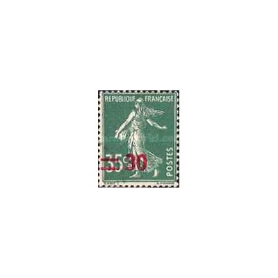 1 عدد  تمبر سری پستی - بذرپاش - سورشارژ 30 سنت روی 35 - فرانسه 1940