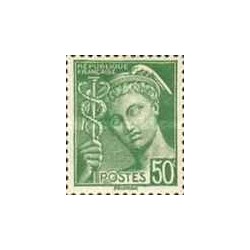 1 عدد  تمبر سری پستی - مرکوری - 50c - فرانسه 1938