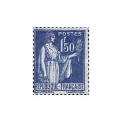 1 عدد  تمبر سری پستی - تمثیل صلح - 1.50f - فرانسه 1932