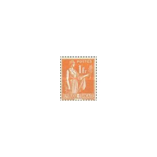 1 عدد  تمبر سری پستی - تمثیل صلح - 1f - فرانسه 1932