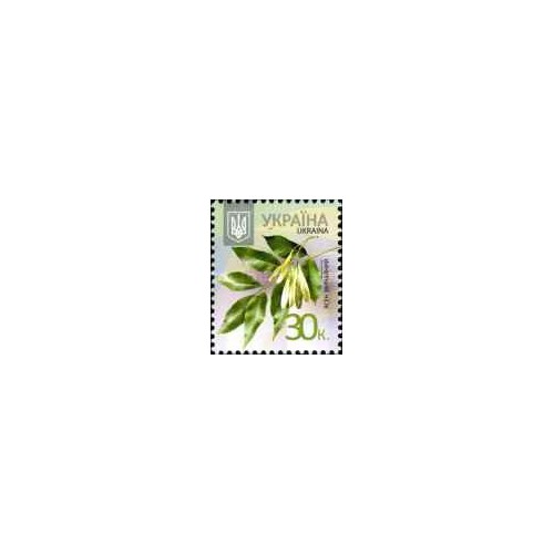 1 عدد  تمبر سری پستی - درختان - 30k - اوکراین 2012