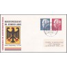 پاکت مهر روز تمبرهای رئیس جمهور هاینریش لوبکه -  برلین آلمان 1967