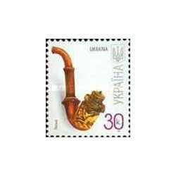 1 عدد  تمبر سری پستی - صنایع دستی - 30k - اوکراین 2008 