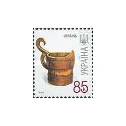 1 عدد  تمبر سری پستی - صنایع دستی - 85k - اوکراین 2007