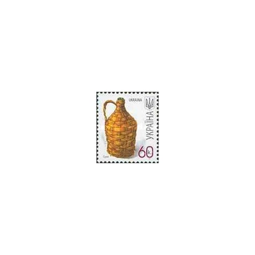 1 عدد  تمبر سری پستی - صنایع دستی - 60k - اوکراین 2007 