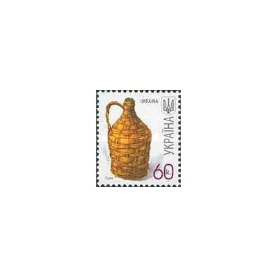 1 عدد  تمبر سری پستی - صنایع دستی - 60k - اوکراین 2007 