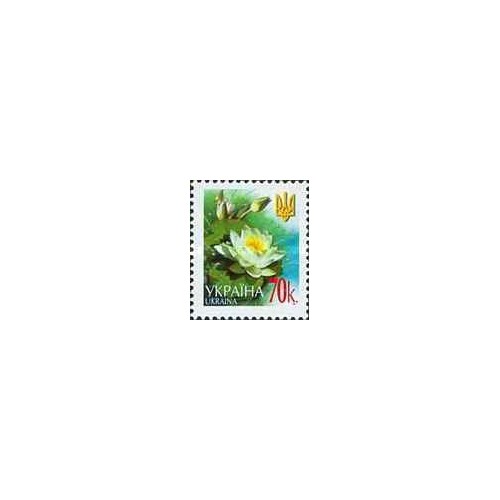 1 عدد  تمبر سری پستی گلها - 70k - اوکراین 2005