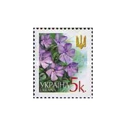 1 عدد  تمبر سری پستی گلها - 5k - اوکراین 2002