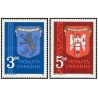 2 عدد  تمبر  نشانهای ملی - اوکراین 1993