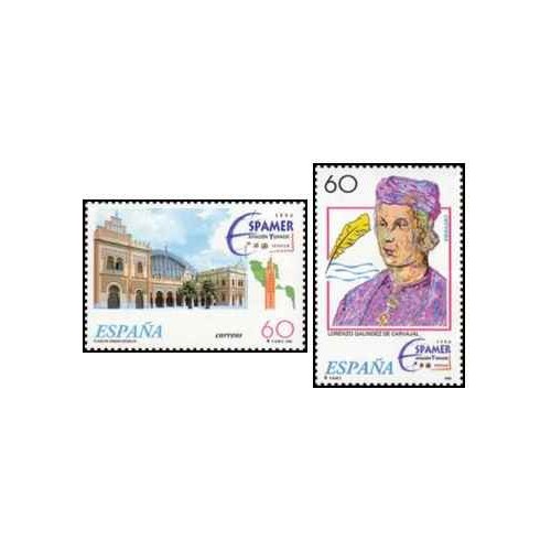 2 عدد  تمبر نمایشگاه بین المللی فیلاتلیک اسپمر - اسپانیا 1995