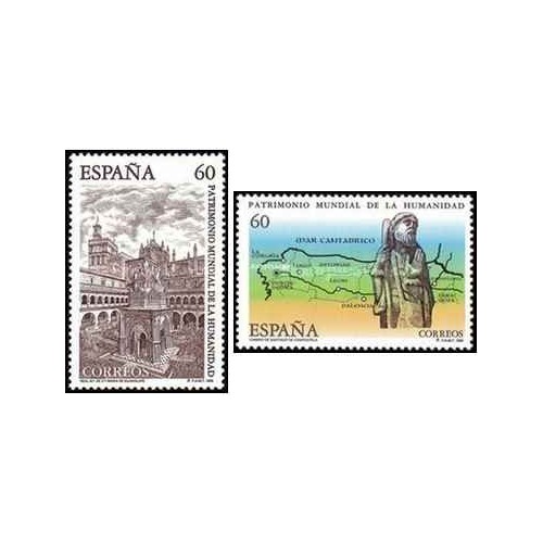 2 عدد تمبر میراث جهانی یونسکو - اسپانیا 1995