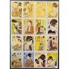16 عدد تمبر آثار کیتاگاوا اوتامارو، نقاش  ژاپنی - S - عجمان 1971