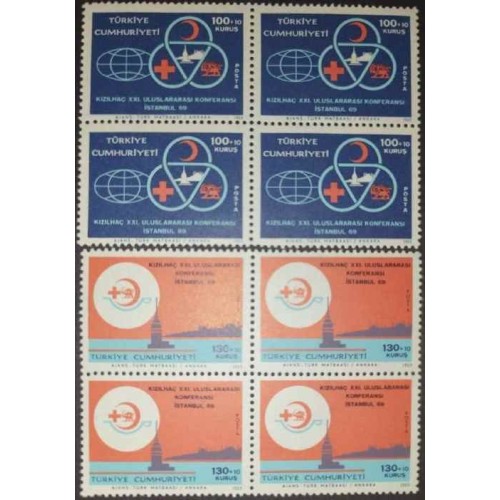 بلوک تمبر کنقرانس صلیب سرخ - شیر و خورشید - ترکیه 196 بلوک تمبر کنقرانس صلیب سرخ - شیر و خورشید - ترکیه 196