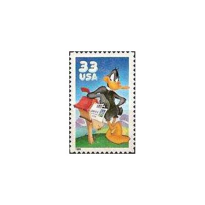 1 عدد تمبر اردک ابله (دافی) - خود چسب - آمریکا 1999