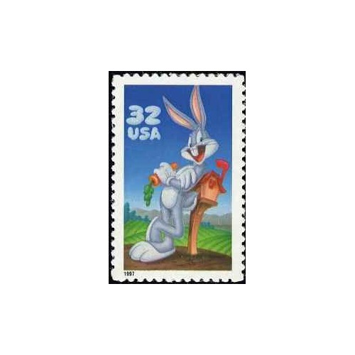 1 عدد تمبر  بانی خرگوشه - خود چسب - آمریکا 1997