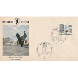 پاکت مهر روز تمبر برلین جدید - 50 -  برلین آلمان 1965