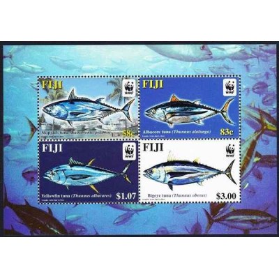 مینی شیت گونه های در حال انقراض - ماهی تن -WWF - فیجی 2004