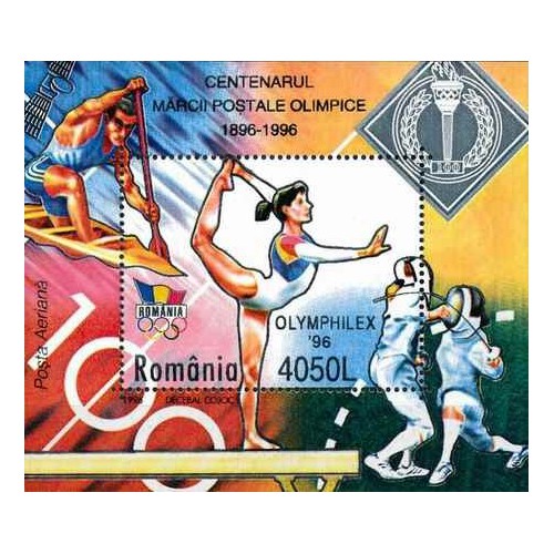 مینی شیت صدمین سالگرد کمیته بین المللی المپیک IOC - بازی های المپیک، آتلانتا - رومانی 1996 مینی شیت صدمین سالگرد کمیته بین المللی المپیک IOC - بازی های المپیک، آتلانتا - رومانی 1996