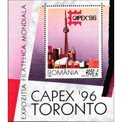 مینی شیت نمایشگاه بین المللی تمبر "CAPEX `96" - تورنتو -  رومانی 1996