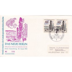 پاکت مهر روز تمبر برلین جدید - 10 -  برلین آلمان 1965