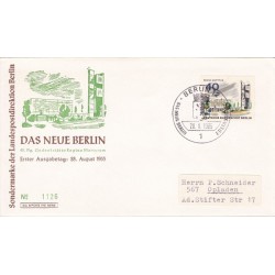 پاکت مهر روز تمبر برلین جدید - 40 - B -  برلین آلمان 1965