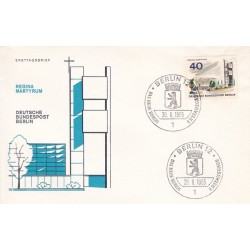 پاکت مهر روز تمبر برلین جدید - 40 - A -  برلین آلمان 1965