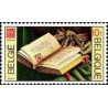 1 عدد  تمبر پنجاهمین سالگرد فدراسیون بین المللی انجمن های کتابخانه ای - ایفلا - بلژیک 1977