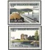 2 عدد  تمبر مشترک اروپا - Europa cept -مناظر - بلژیک 1977