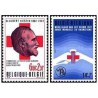 2 عدد  تمبر صلیب سرخ - بلژیک 1977