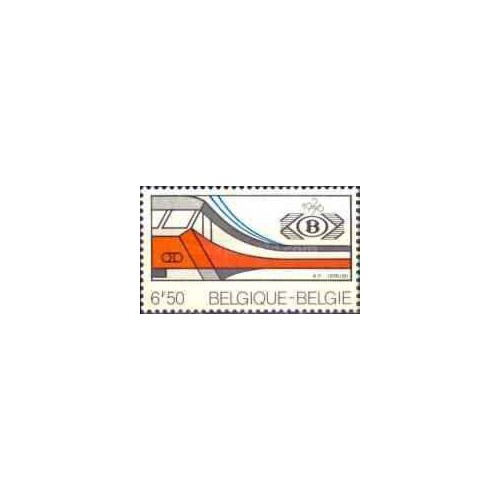 1 عدد تمبر پنجاهمین سالگرد تاسیس اتحادیه راه آهن کشور - بلژیک 1976 1 عدد تمبر پنجاهمین سالگرد تاسیس اتحادیه راه آهن کشور - بلژیک 1976